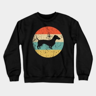 Dachshund Retro Vintage Sunset Crewneck Sweatshirt